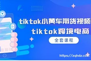 《tiktok跨境电商小黄车带货视频教程》学习资料[MP4/3GB]夸克云网盘下载